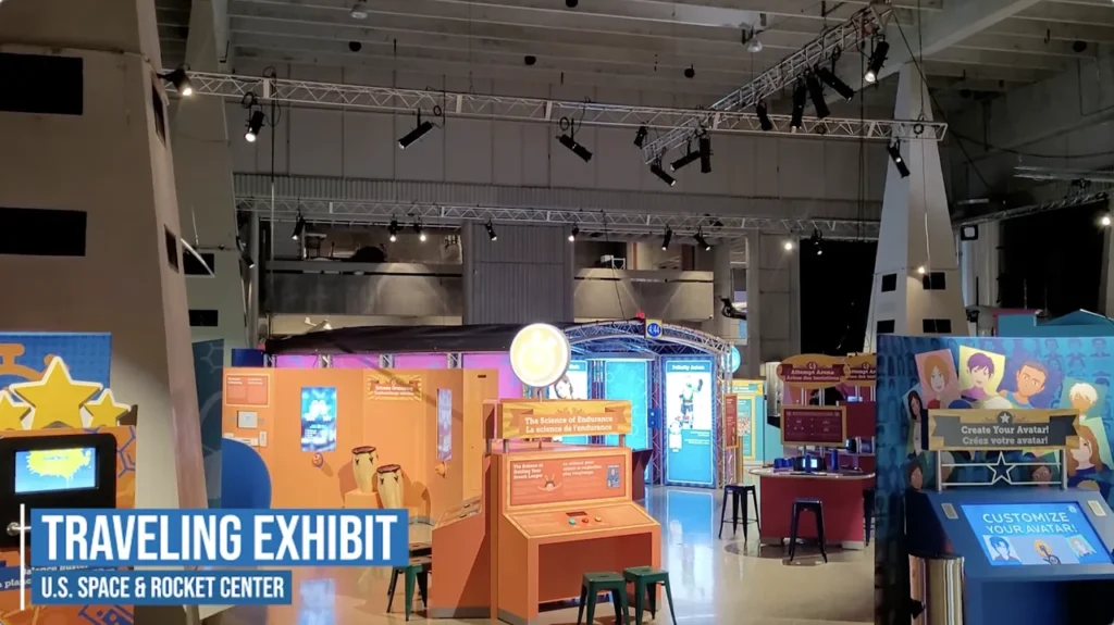 Traveling exhibit at the U.S. Space & Rocket Center in January 2022